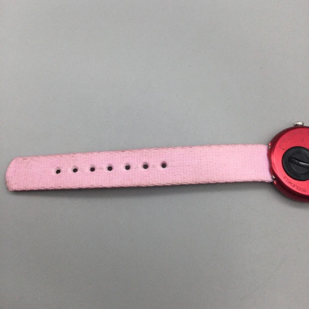 Flik Flak Prune et Fraise Girls Watch 28mm Pink Strawberry Swiss New Battery